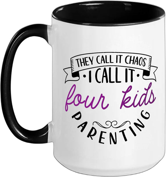 Chaos Coordinator Mother - Four Kids Ceramic Mug
