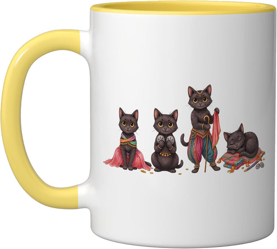 Black Cats Belly Dancing Raqs Sharki Costume Ceramic Mug