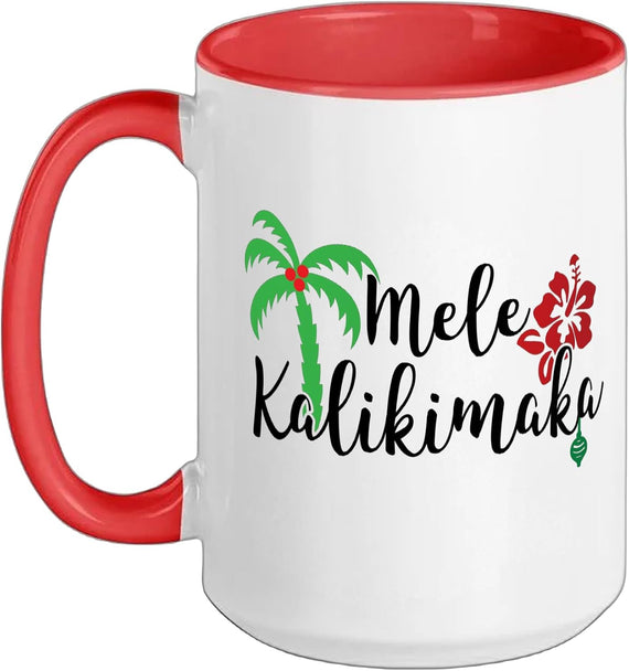 Mele Kalikimaka Hawaiian Merry Christmas Ceramic Mug