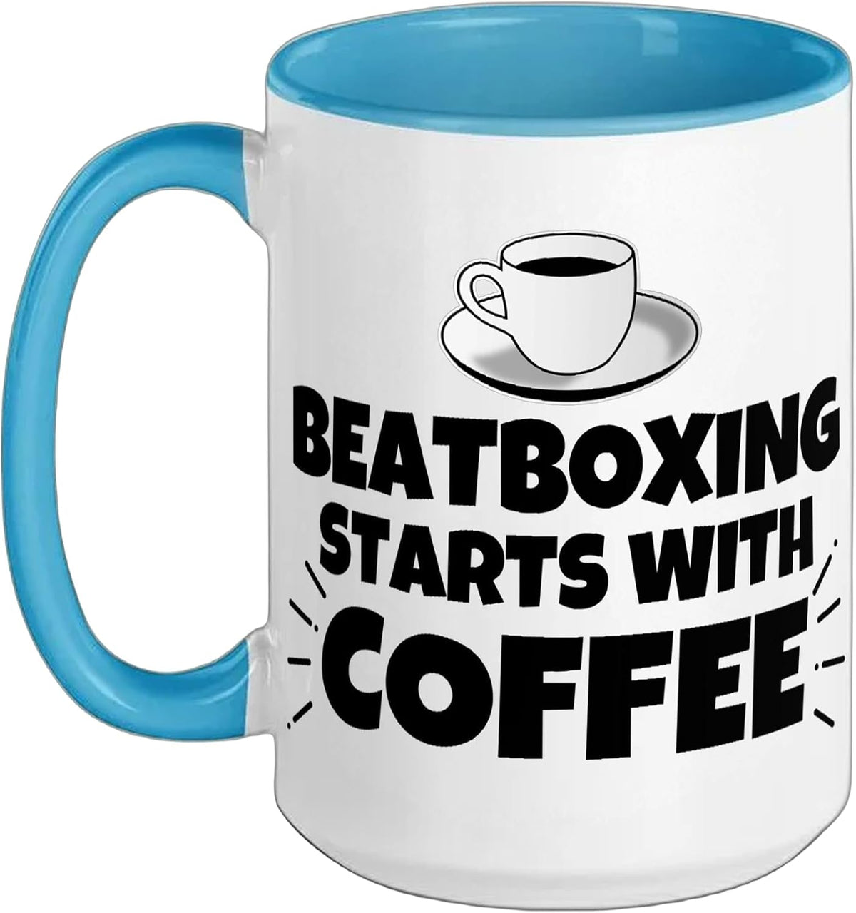 Beatboxing Starts With Coffee Ceramic Mug
