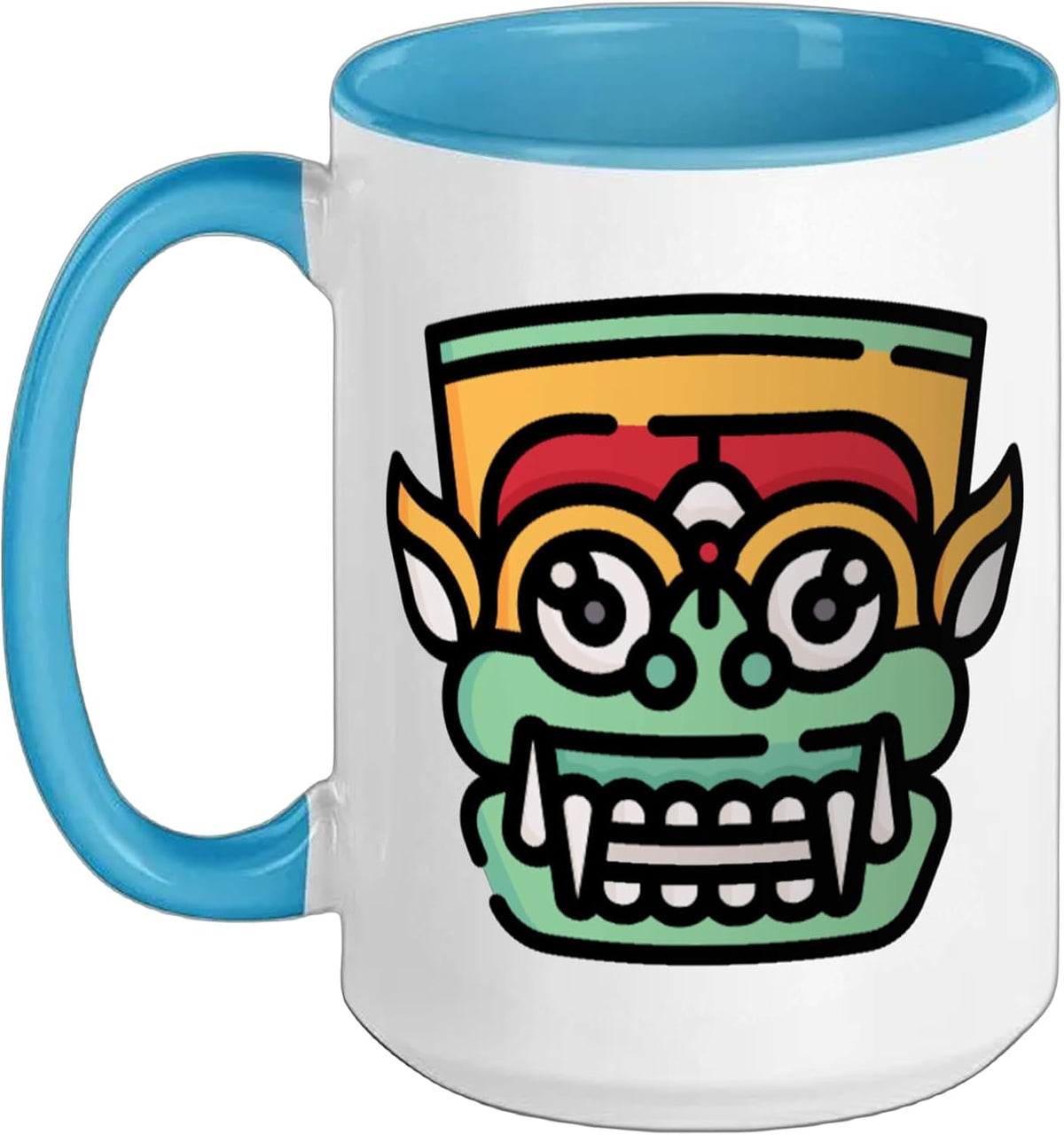 Barong Balinese Mythology King Of Spirits Lion Mask Ceramic Mug