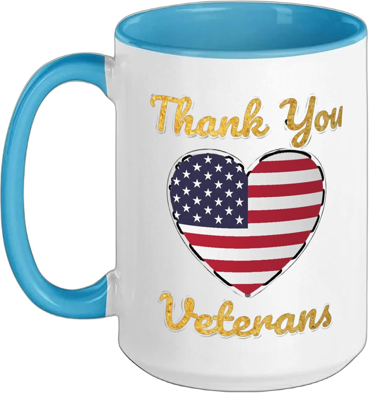 Thank You Veterans Patriotic Flag Veterans Day Ceramic Mug