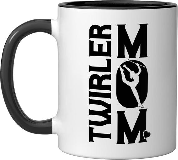 Twirler Mom Twirler Majorettes Baton Twirling Halloween Ceramic Mug