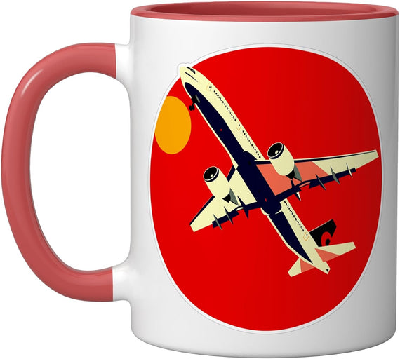 Aircraft Comic Look Plane Spotter Aeroplanes Ceramic Mug