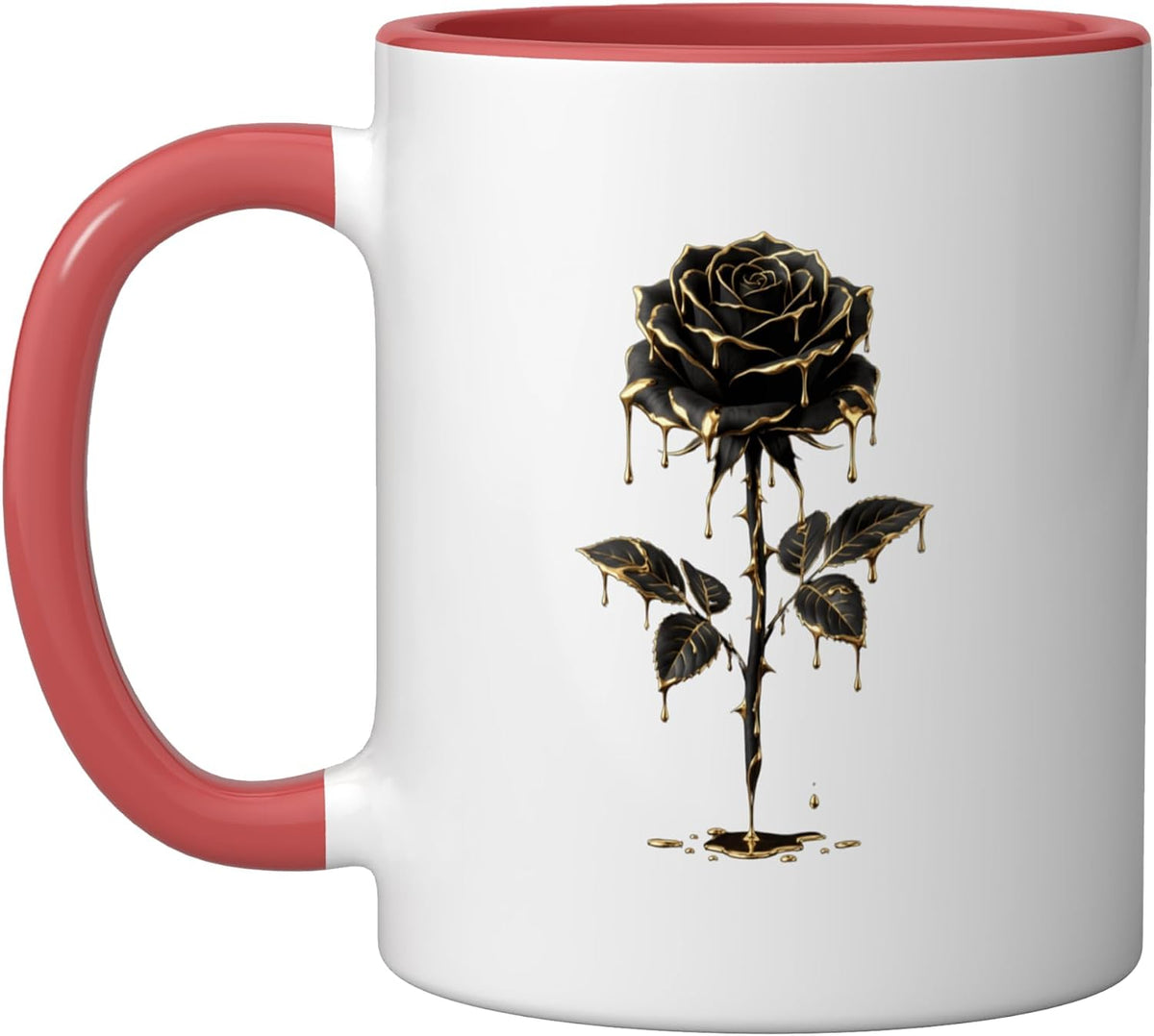 Black Rose Flower Botanist Garden Gardening Flower Rose Ceramic Mug