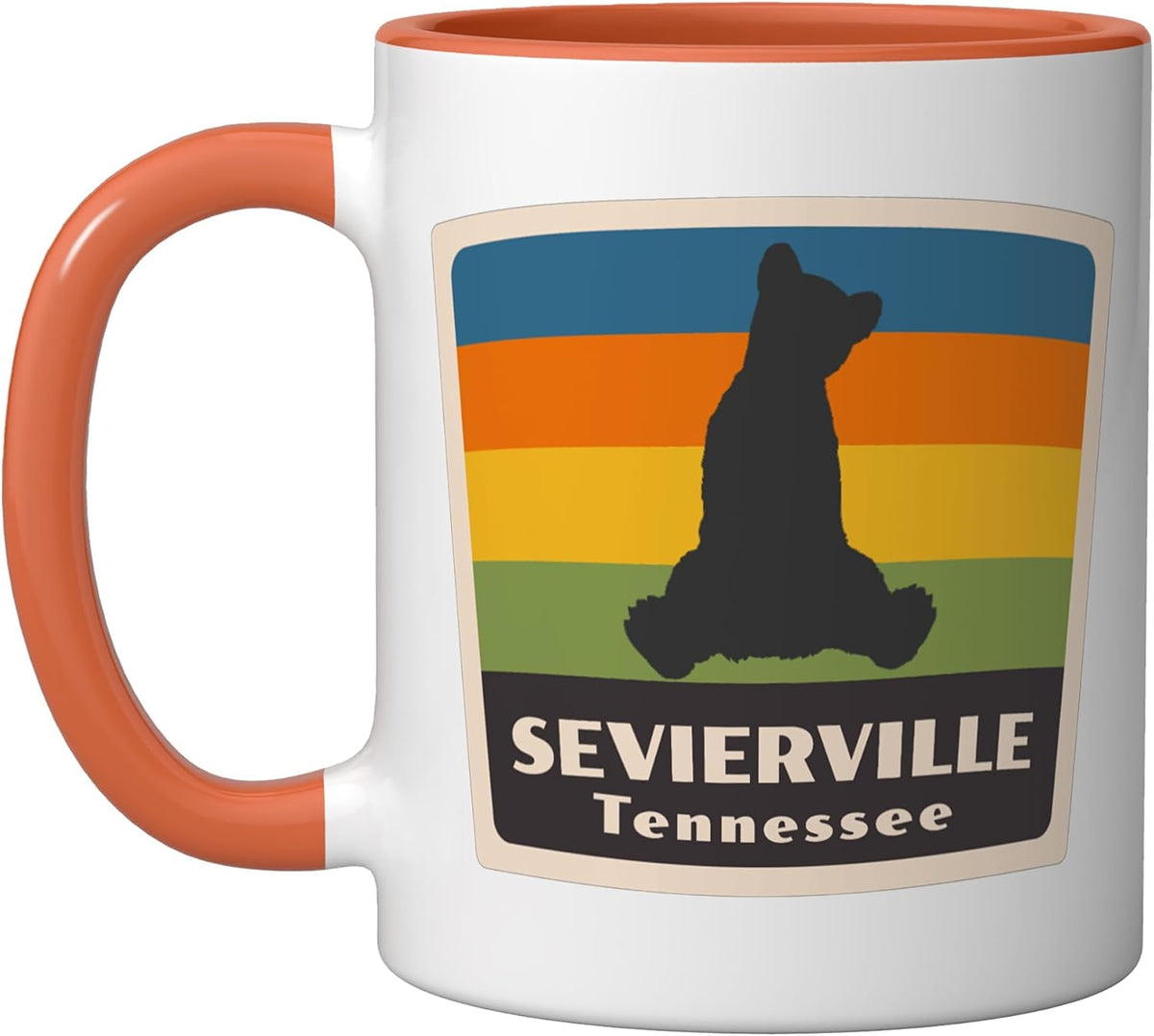 Retro Sevierville Tennessee Bear Baby Tn Souvenir Ceramic Mug