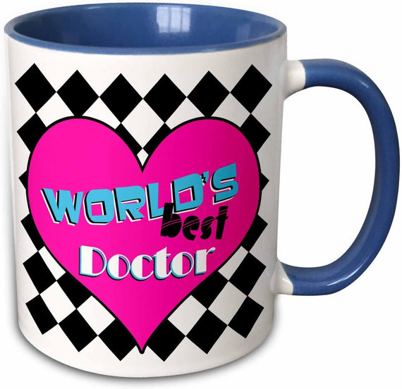Worlds Best Doctor - Pink Ceramic Mug