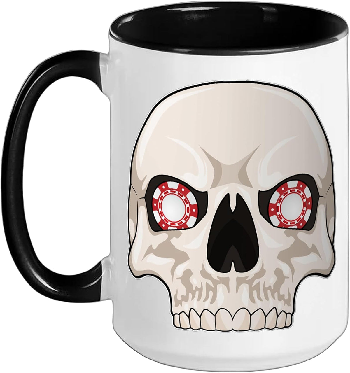 Poker Chips Card Game Ceramic Mug
