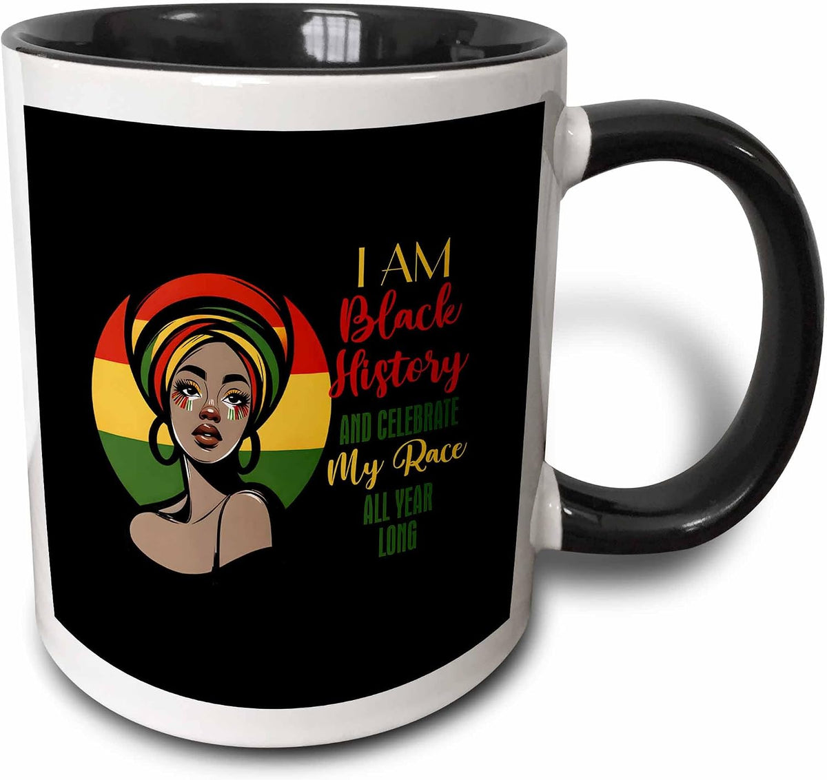 I Am Black History & Celebrate Ceramic Mug