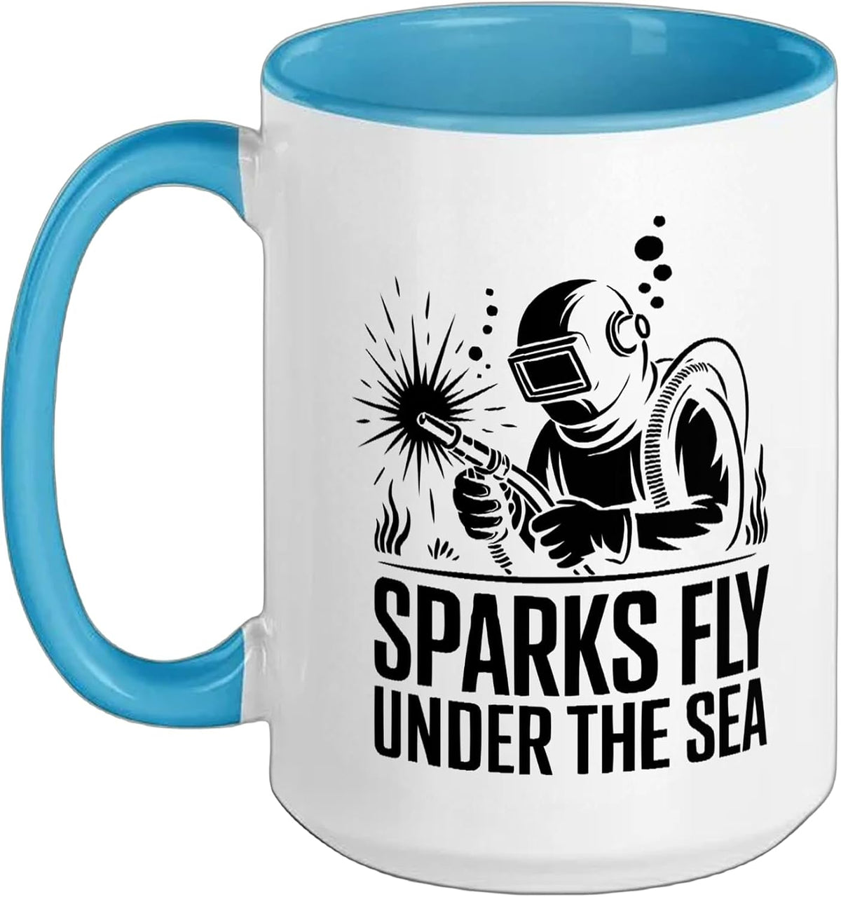 Underwater Welder Job Profession Welding Safety Ceramic Mug