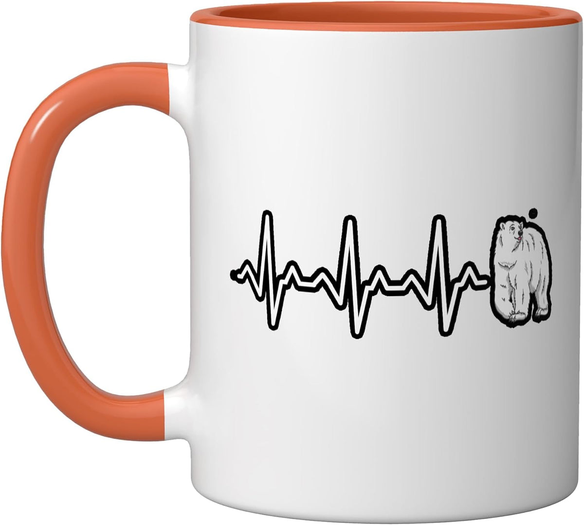 Polar Bear Heartbeat Ceramic Mug