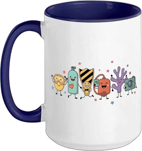 Scuba Diving Scuba Diver Skin Underwater Diving Diver Ceramic Mug