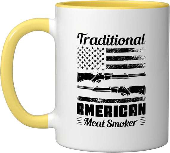 Traditional American Meat Smoker - Muzzleloaders Ceramic Mug