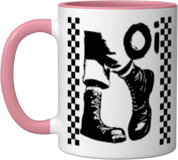 2 Tone Ska Clothing For Women Men Oi Skankin Boots Ceramic Mug