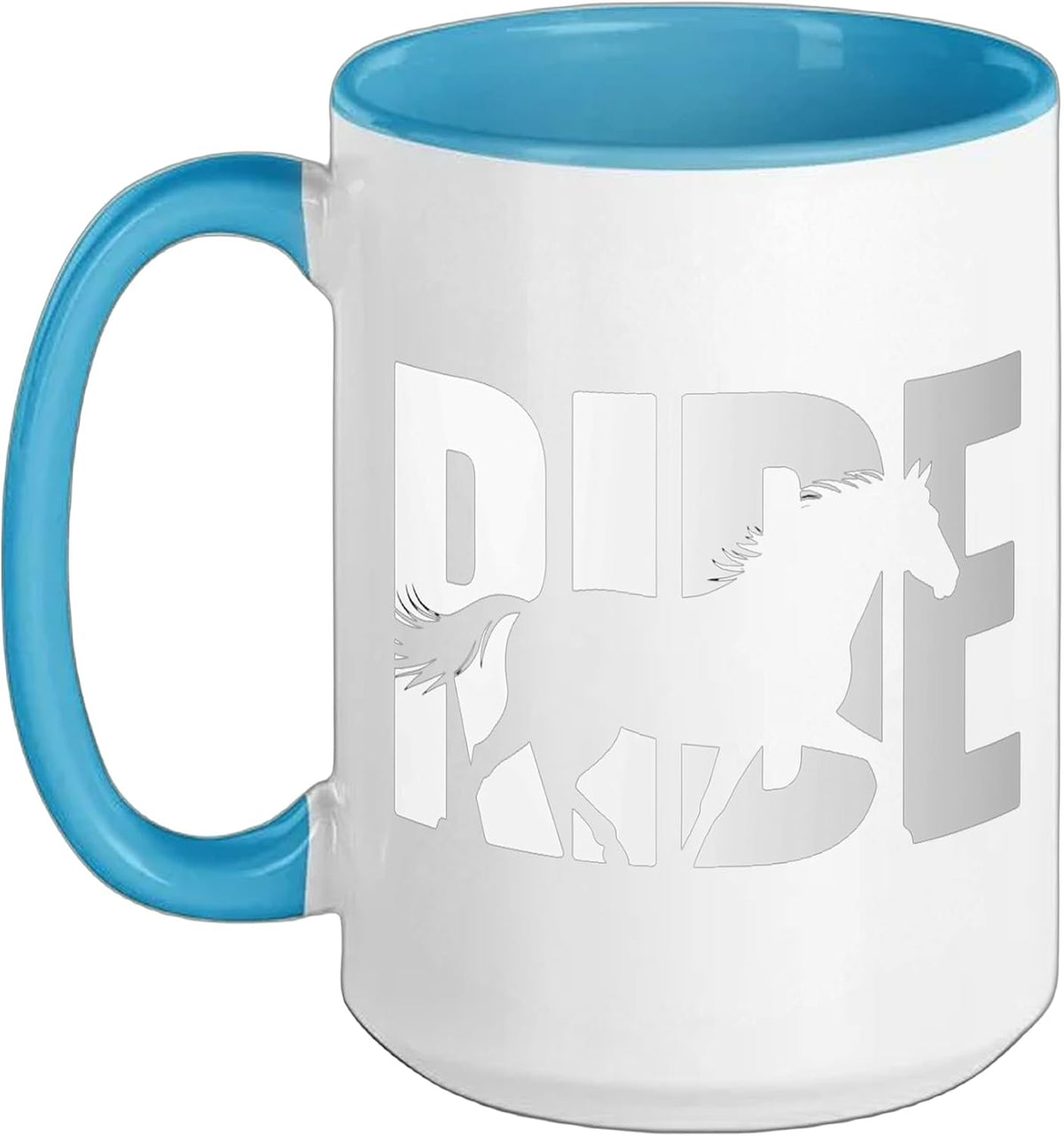 Ride Horseback Riding Lover Equestrian Minimalist Ceramic Mug