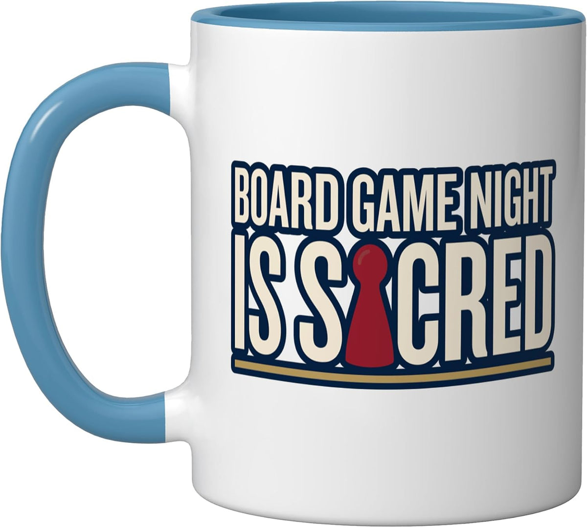 Board Game Night Vintage Typography Tabletop Gamer Ceramic Mug