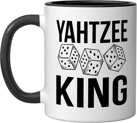 Yahtzee Dice Game King Ceramic Mug