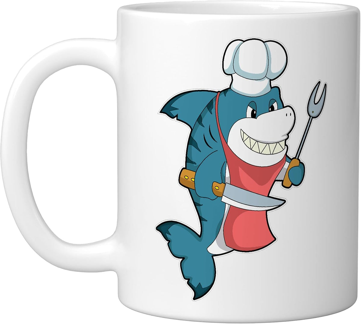 Shark Cook Kitchen Knife Cooking Ceramic Mug