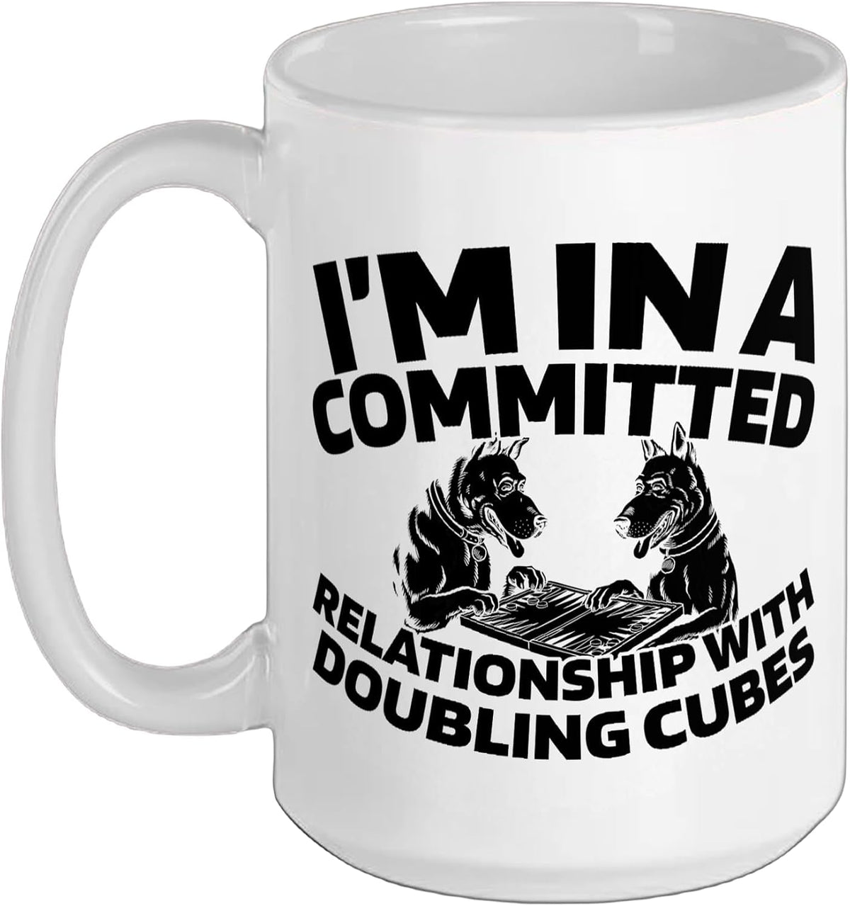 Dice Strategy Board Game - Backgammon Ceramic Mug