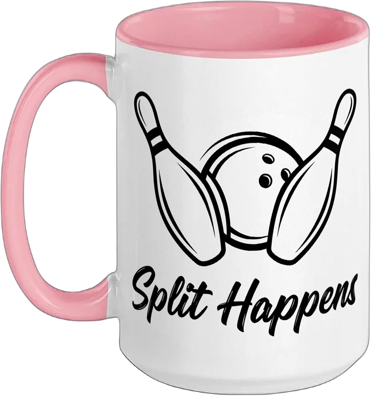 Bowler Split Happens Bowling Ceramic Mug
