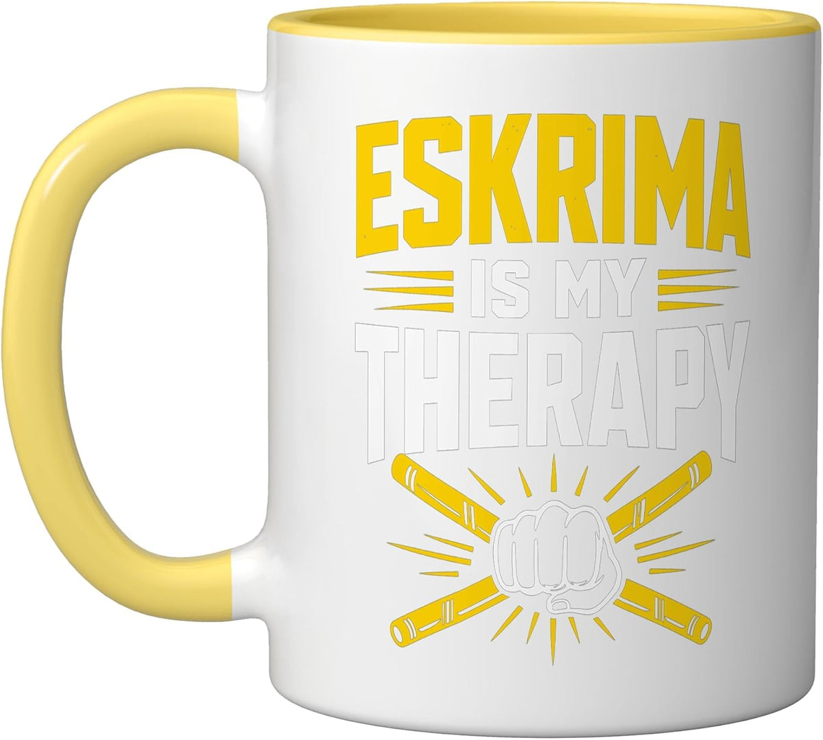 Eskrima Stick Fighting Therapy Ceramic Mug