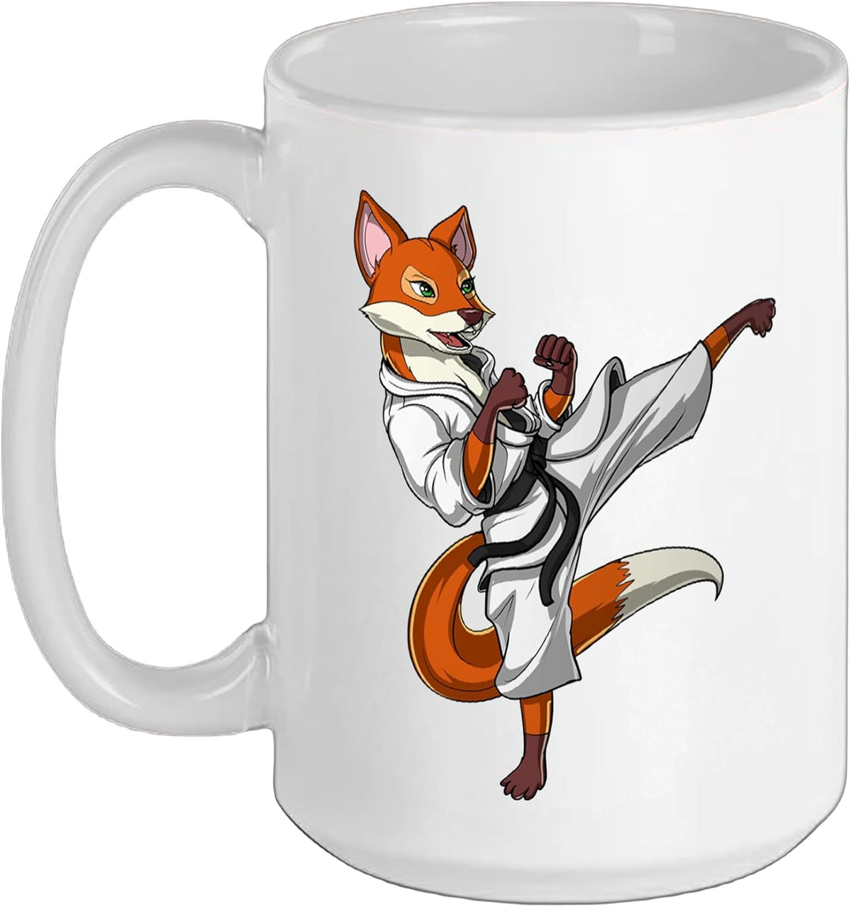 Fox Karate Kickboxing Taekwondo Martial Arts Ceramic Mug