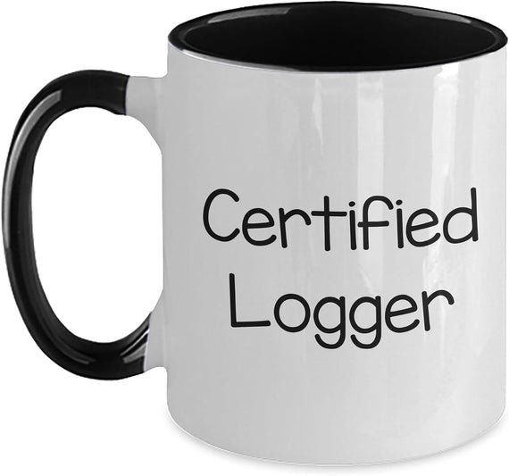 Certified Logger, Christmas Ceramic Mug