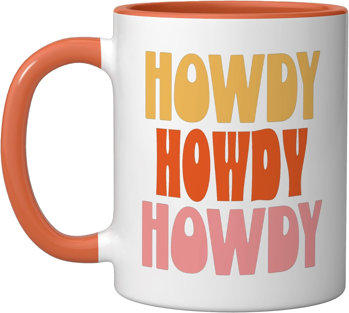Howdy Western Cowgirl Retro Rodeo Girl Southern Vibe Ceramic Mug