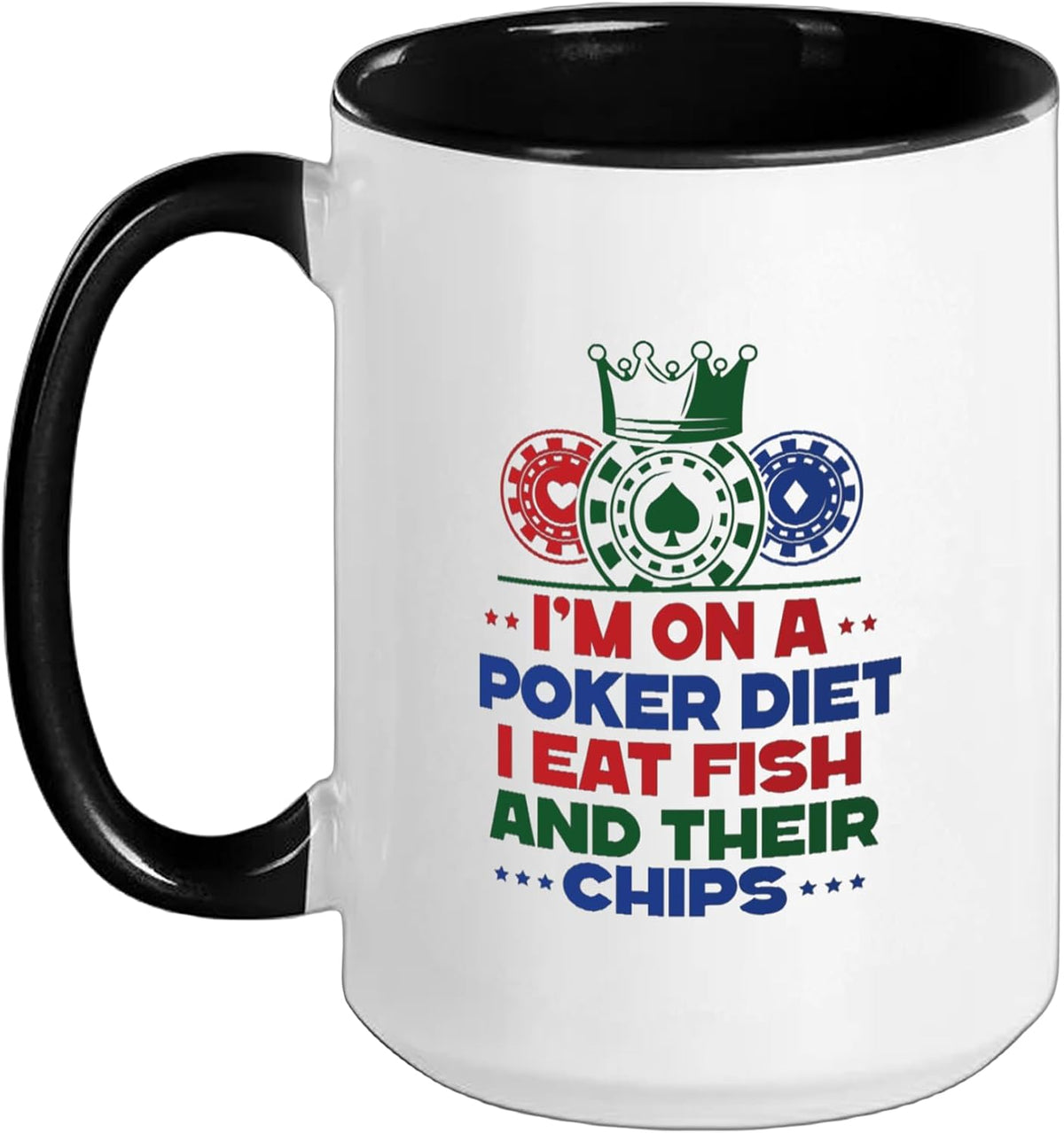 Poker Player Design For Men Casino Outfit Poker Ceramic Mug