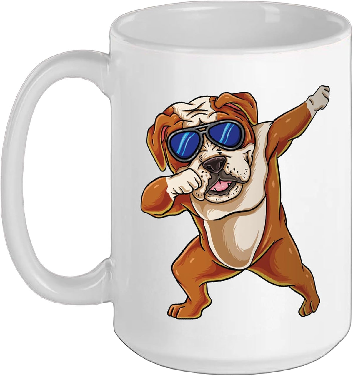 Dabbing English Bulldog Dog Kids Bulldog Ceramic Mug