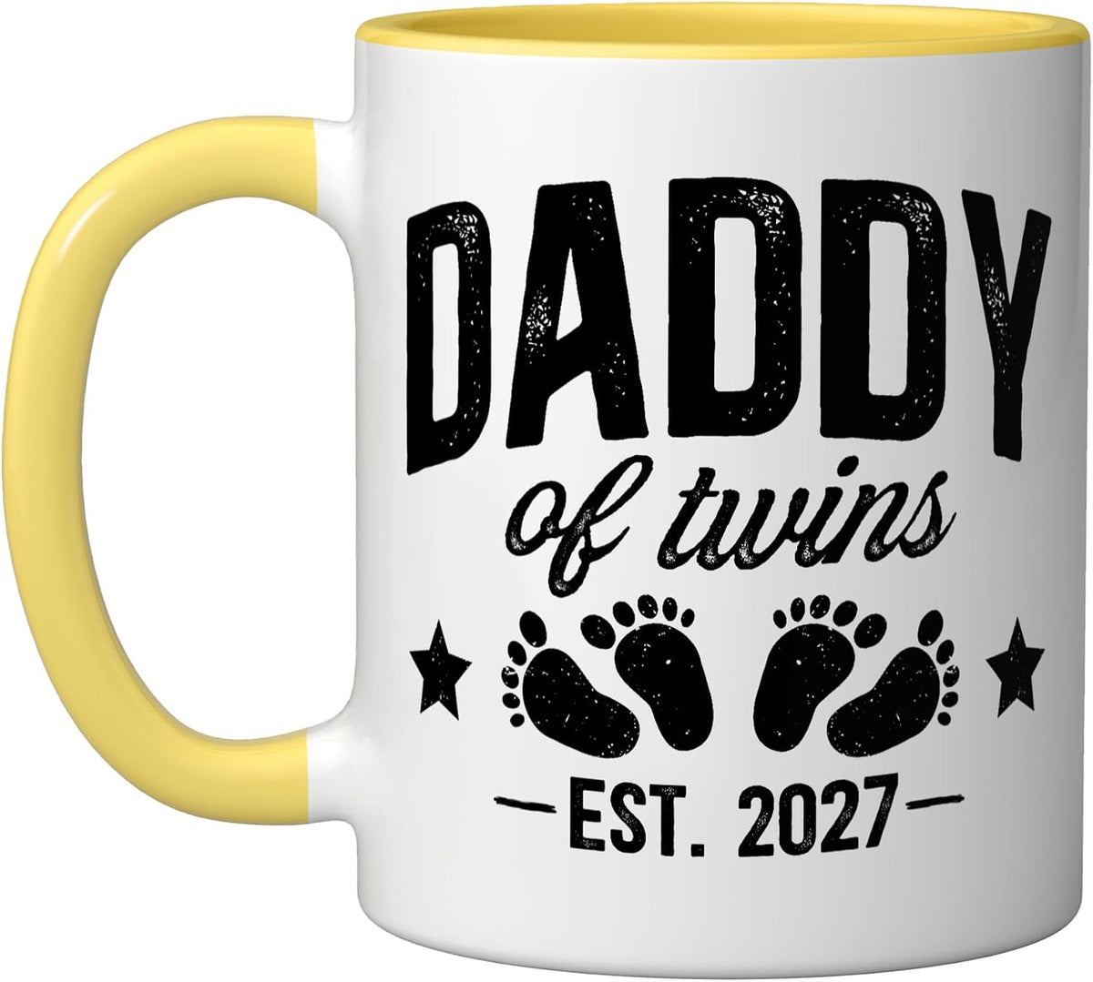 Future Daddy Of Twins Promoted To Dad Of Twins 2027 Ceramic Mug