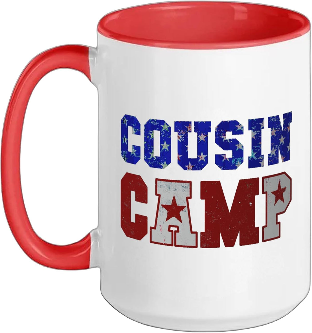 Cousin Camp Retro Stars Family Reunion Ceramic Mug