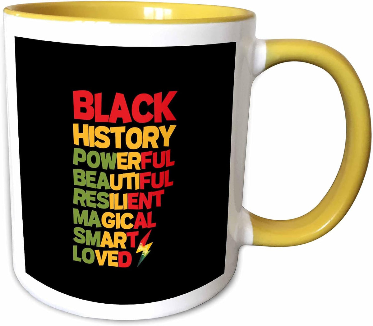Black History Powerful, Pretty, Resilient Ceramic Mug