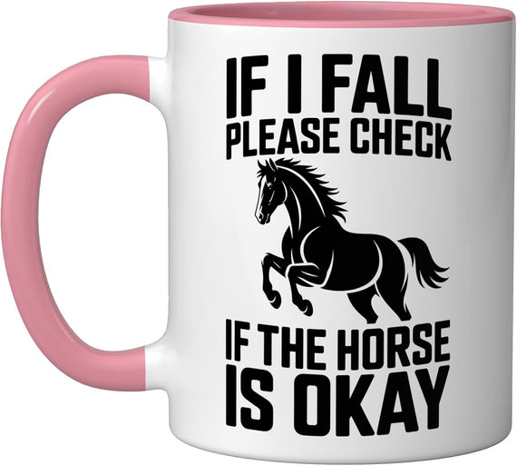 Fall Equestrian Horseback Riding Ceramic Mug