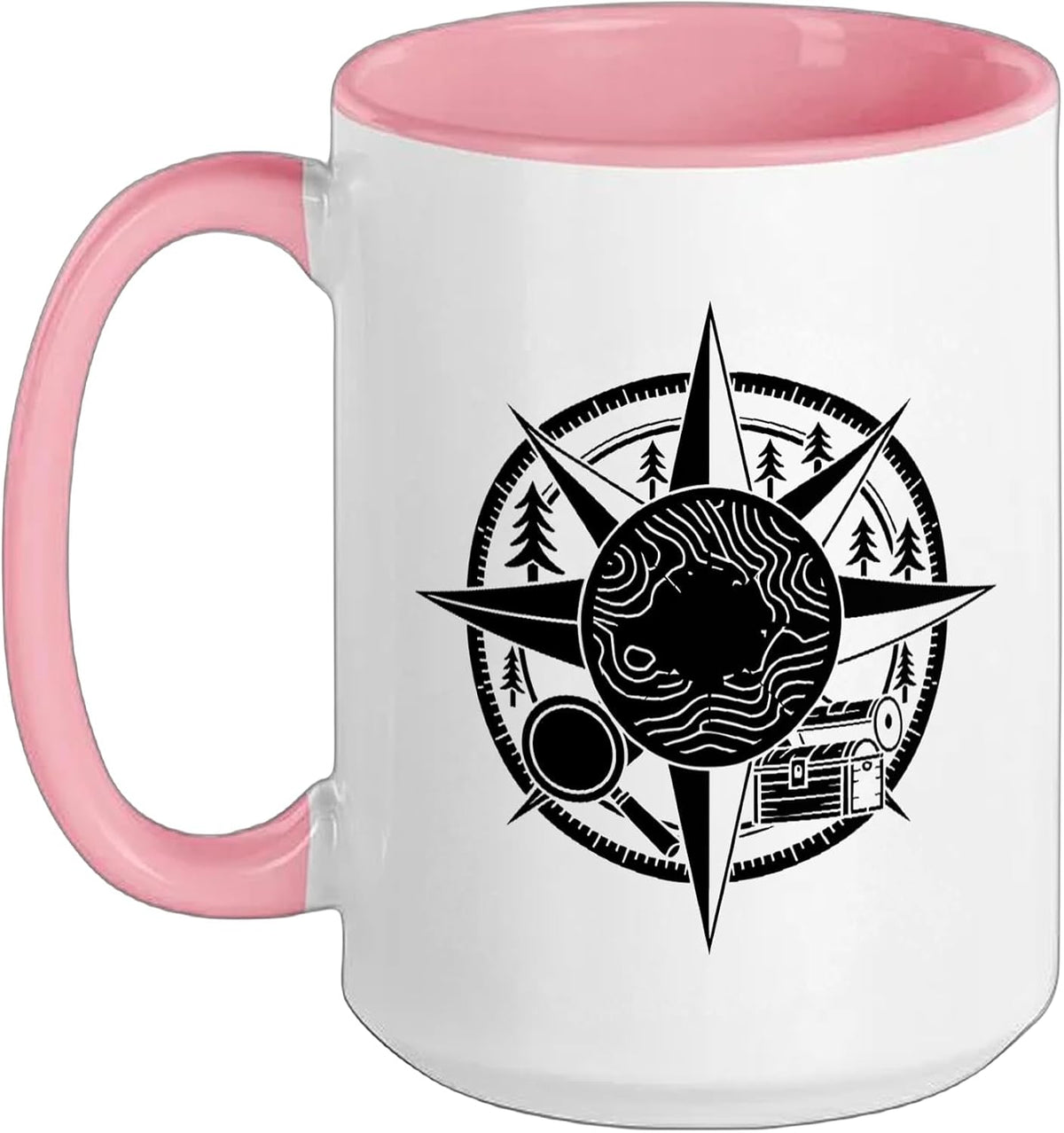 Geocacher Multi Million Dollar Satellites Treasure Hunt Ceramic Mug