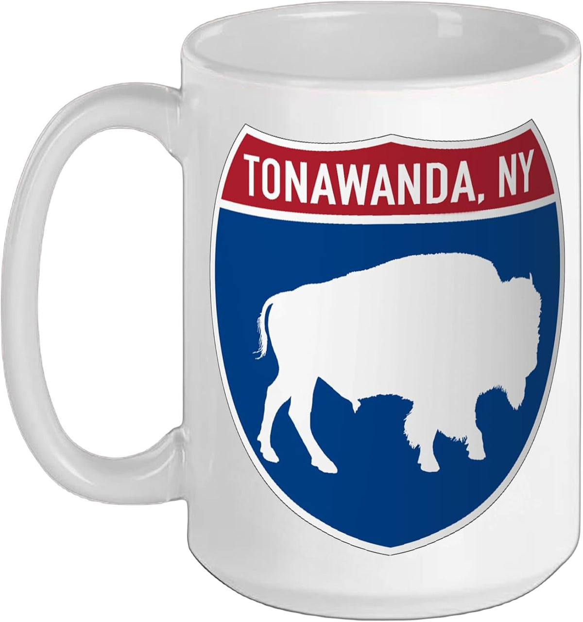 Tonawanda New York Buffalo Ny Highway Interstate Sign Ceramic Mug