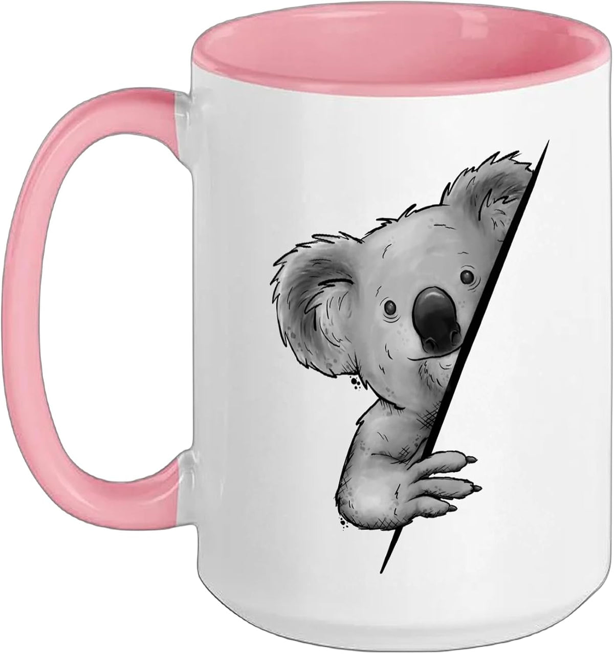 Cute Marsupial Funky Koala Illustration Fancy Koalabear Ceramic Mug