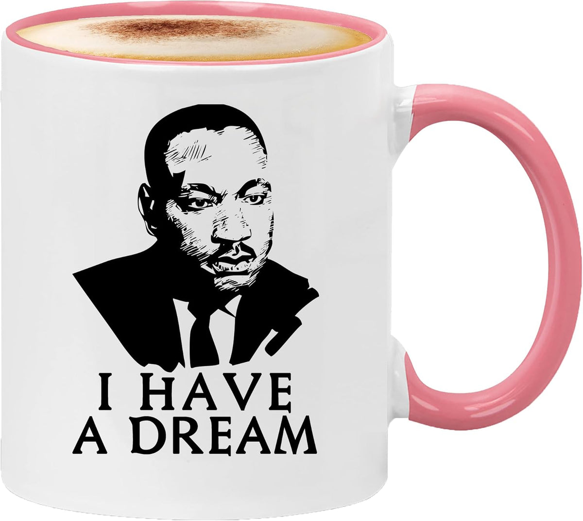 Kropsis I Have A Dream Martin Luther King Jr. Black Ceramic Mug