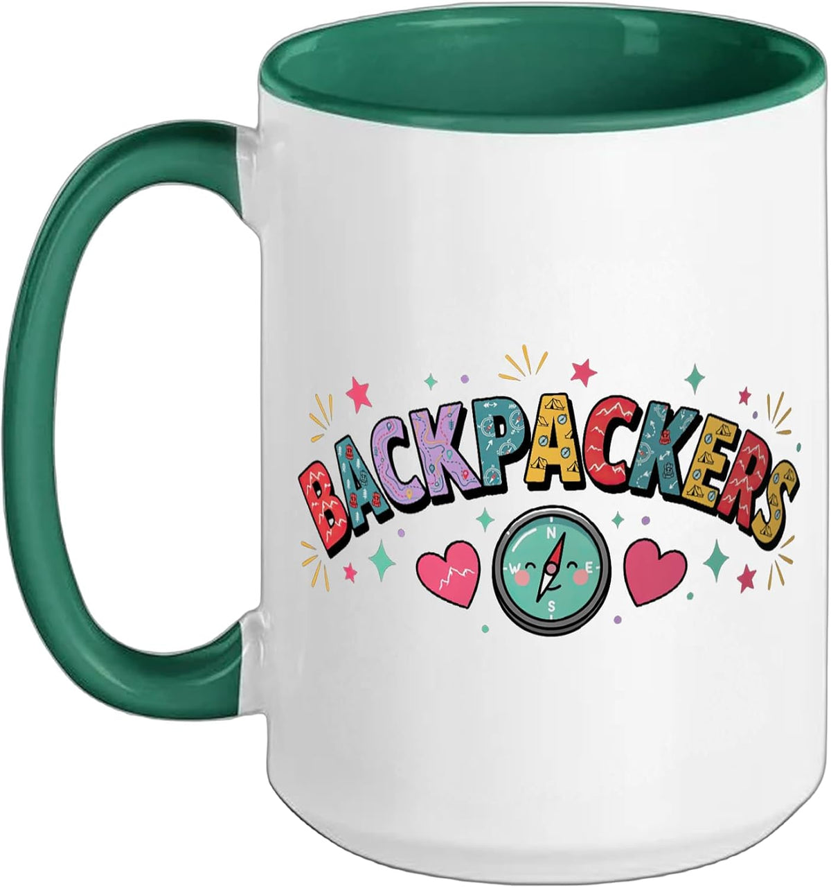 Backpacking Backpacker Backpackers Trip Trail Hike Camp Ceramic Mug