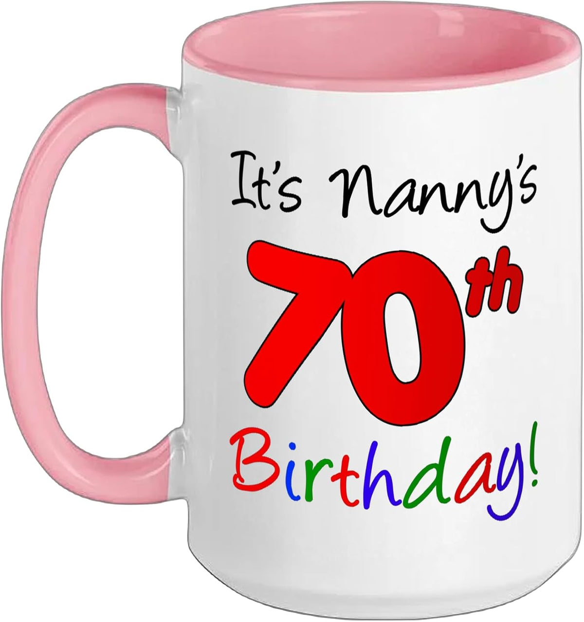 It's Nanny's 70th Birthday Party Celebration Event Group Ceramic Mug