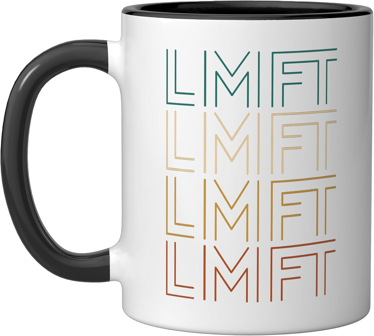 Lmft Marriage Family Therapist Retro Typography Ceramic Mug