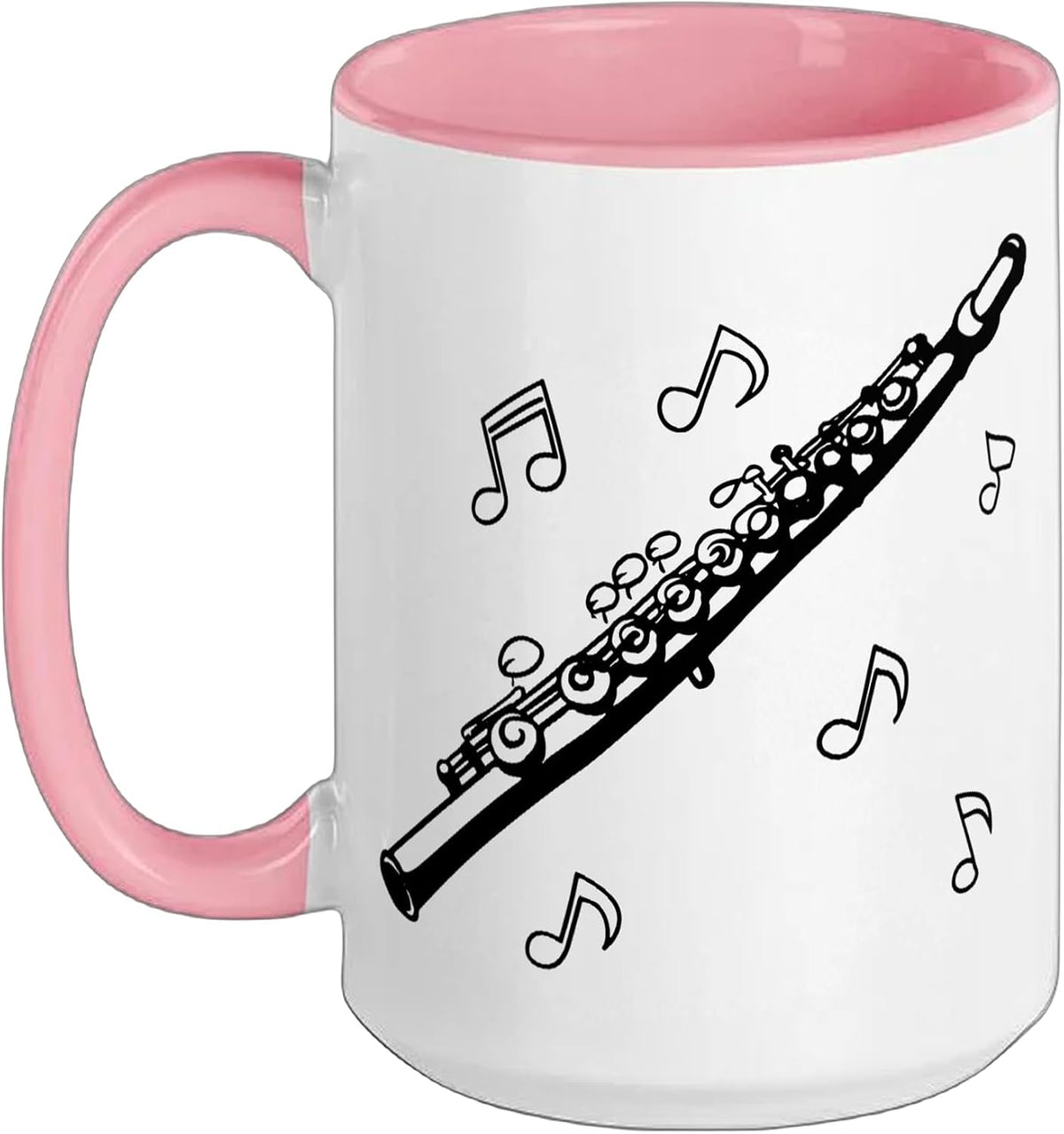 Flute Woodwind Instrument Orchestra Ceramic Mug