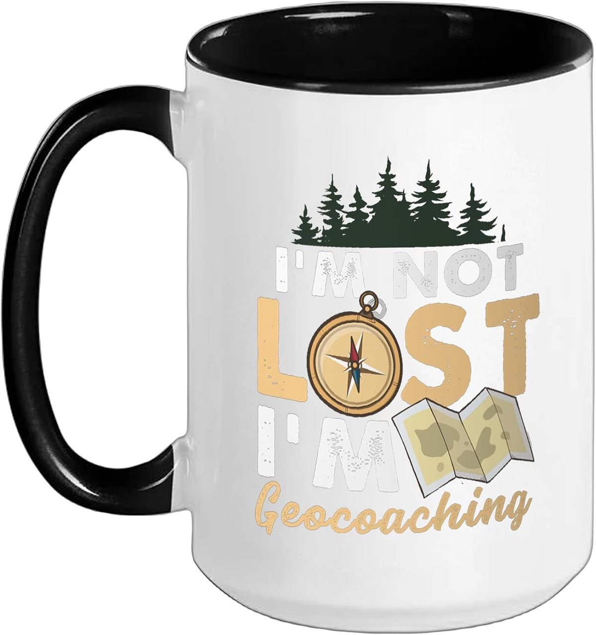 Geocache Funny Geocaching Not Lost Ceramic Mug
