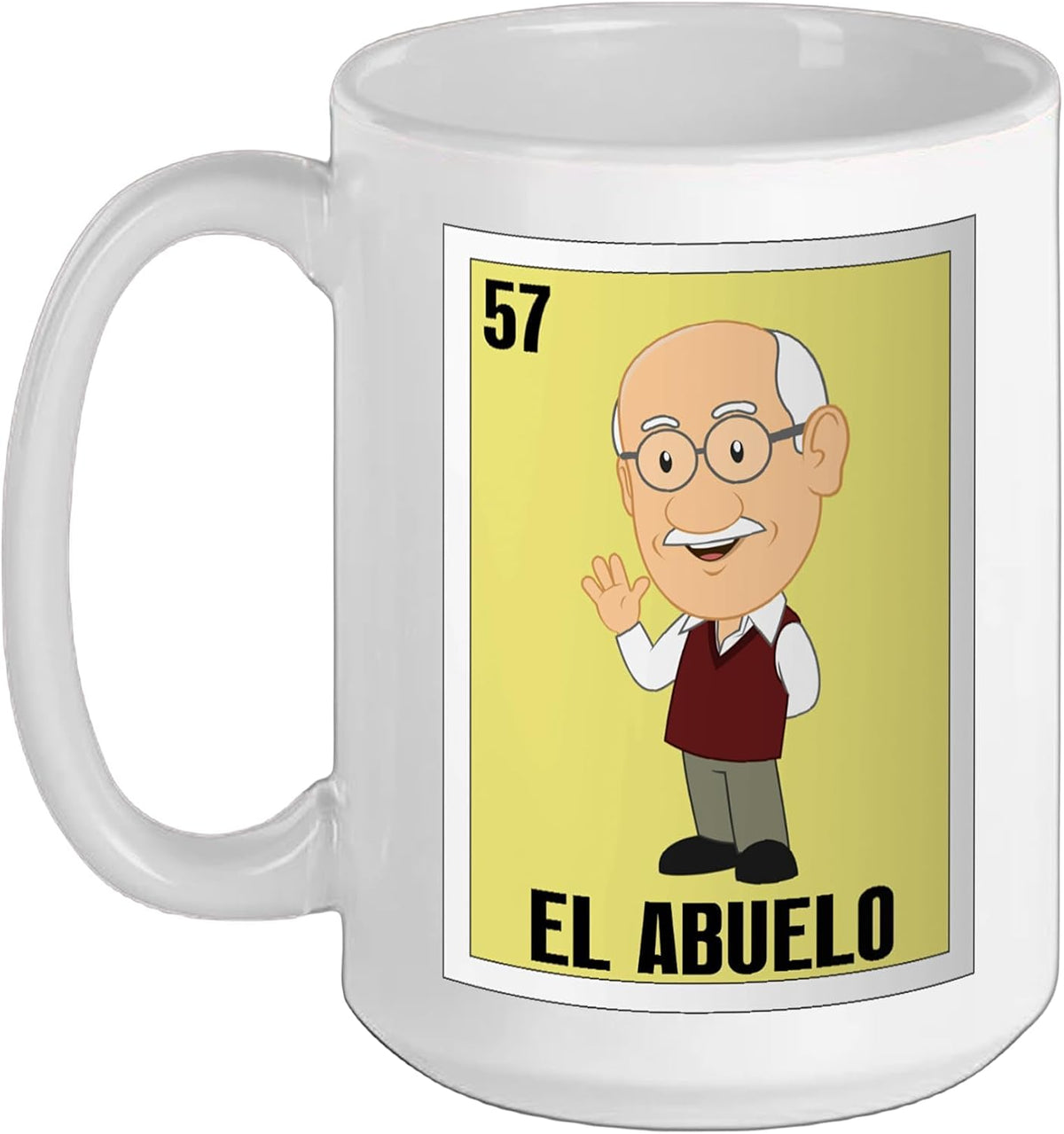 Funny Mexican Design For Grandpa - El Abuelo Christmas Ceramic Mug
