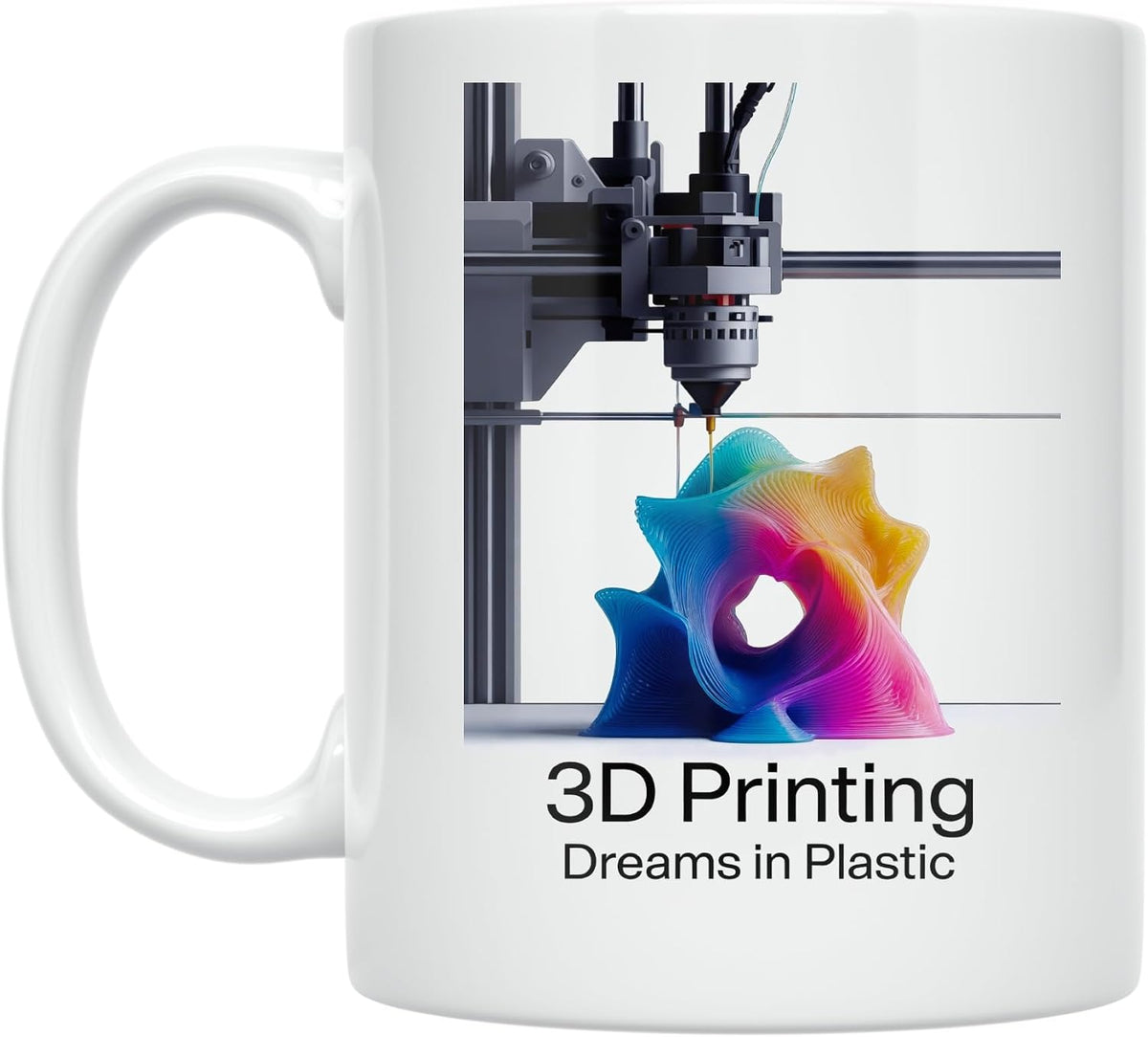 3d Printing Enthusiast - 3d Printing Dreams In - White Ceramic Mug