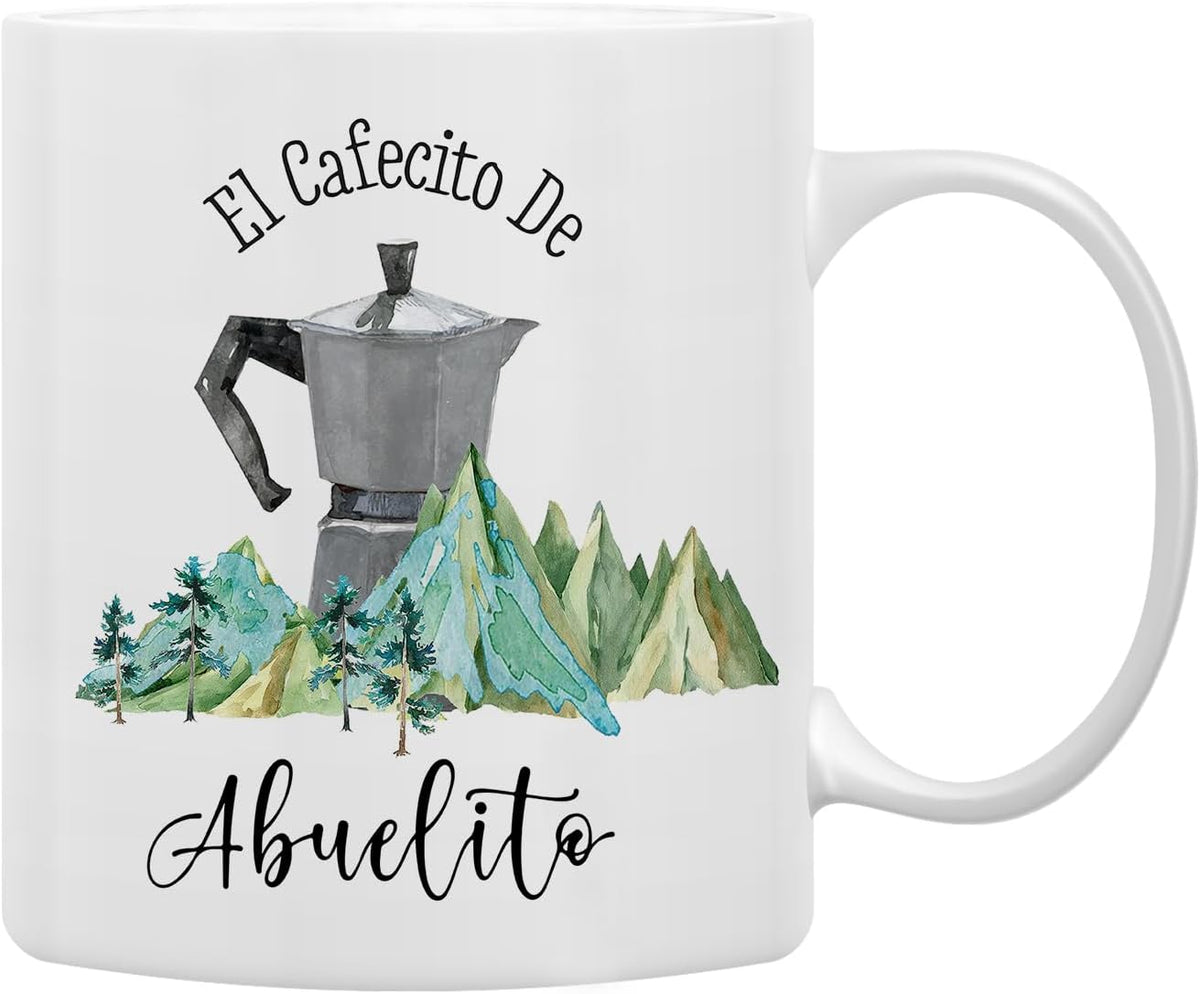 Qashwey Abuelito Grandpa, Abuelito Gift, Grandpa Gifts Ceramic Mug