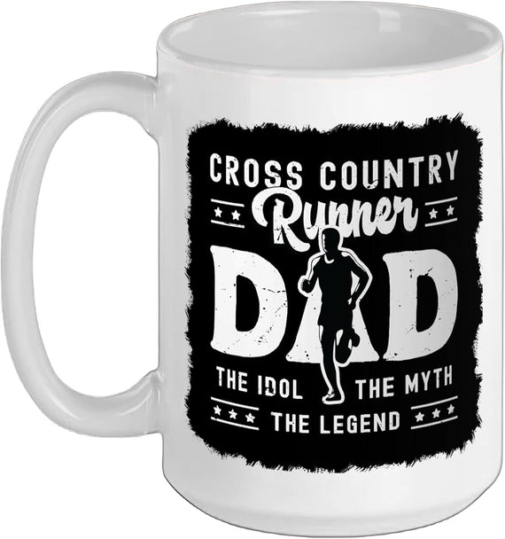 Cross Country Runner Dad The Xc Runner Cross Country Ceramic Mug