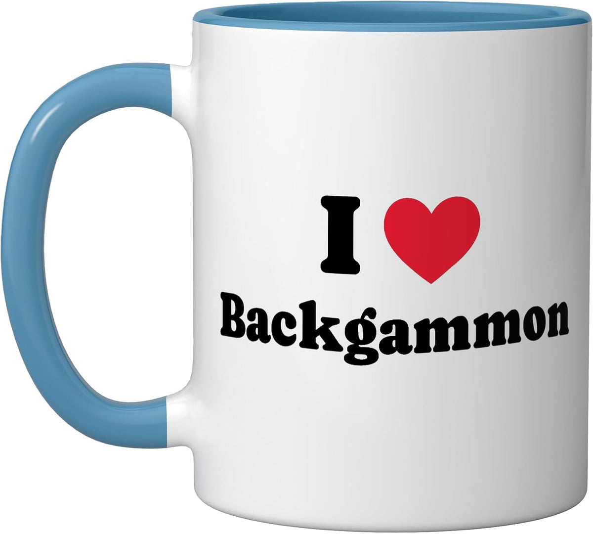 I Love Backgammon Player Ceramic Mug