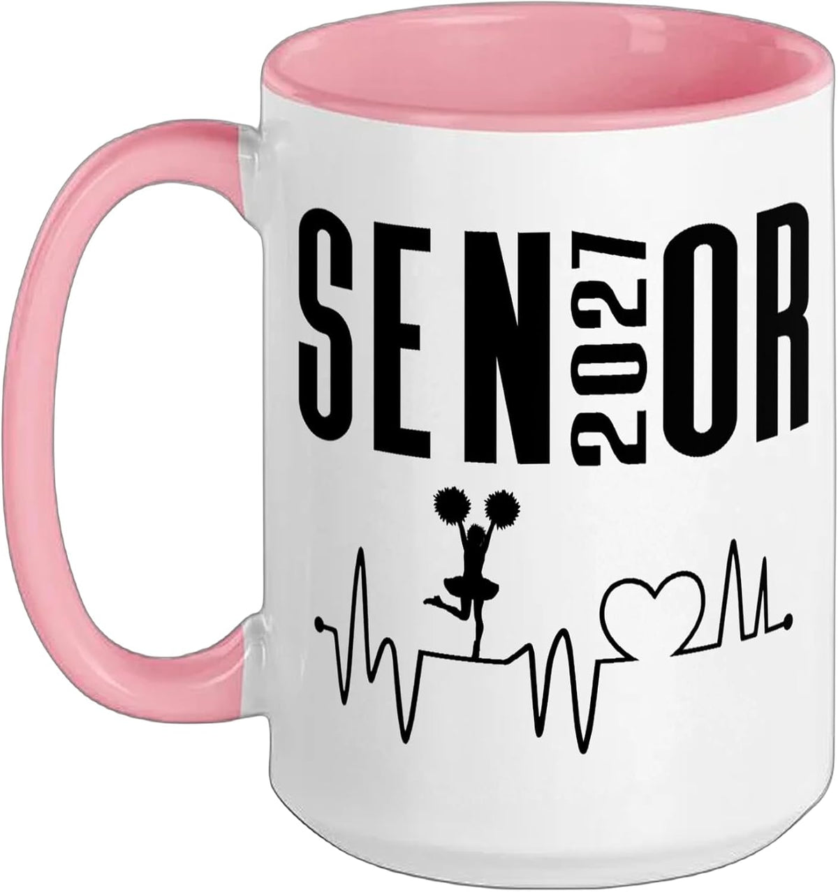 Senior 2027 Cheer Class Of 27 High School Or College Ceramic Mug