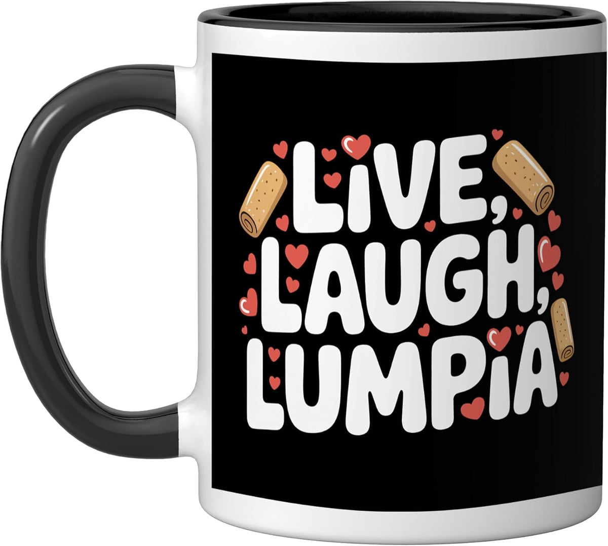 Funny Filipino Food Cook Live Laugh Lumpia Ceramic Mug